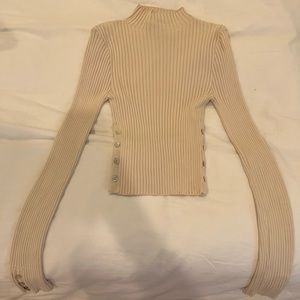 Zara - Cropped mock neck sweater